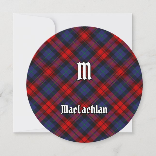 Clan MacLachlan Tartan Invitation (Front)