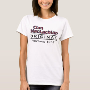 Clan MacLachlan Vintage Customise Your Birthyear T-Shirt