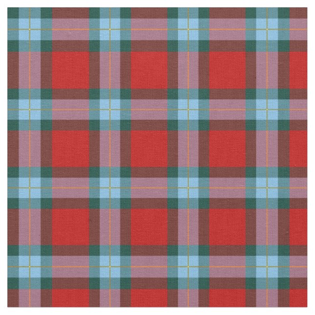 Clan MacLaine of Lochbuie Tartan Fabric (Close Up)