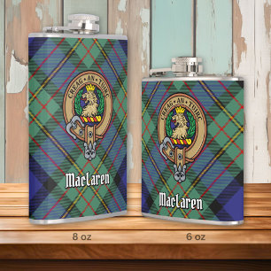 Clan MacLaren Crest Hip Flask