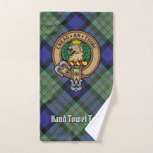 Clan MacLaren Crest over Tartan Bath Towel Set