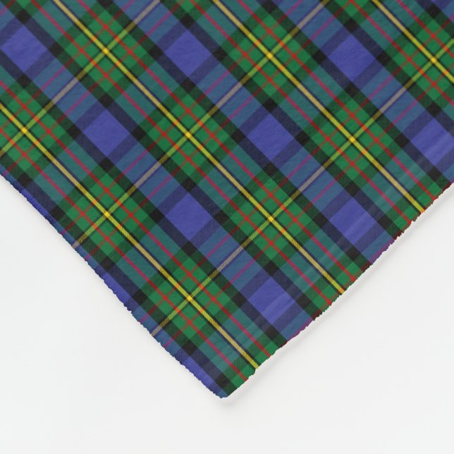 Clan MacLaren Tartan Fleece Blanket (Corner)