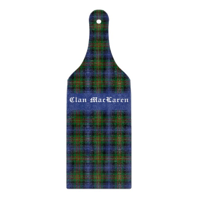 Clan MacLaren Tartan Plaid  Customisable   Cutting Board (Front)