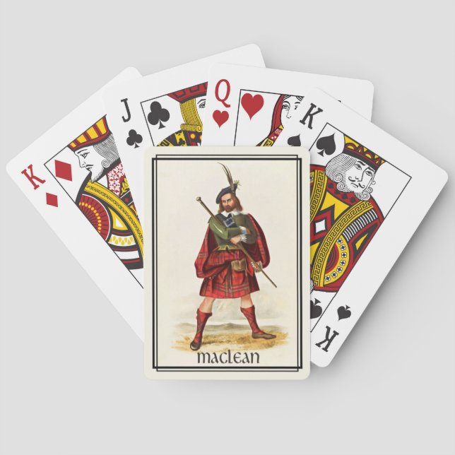 Clan MacLean Classic Scotland Bicycle Deck Playing Cards (Back)