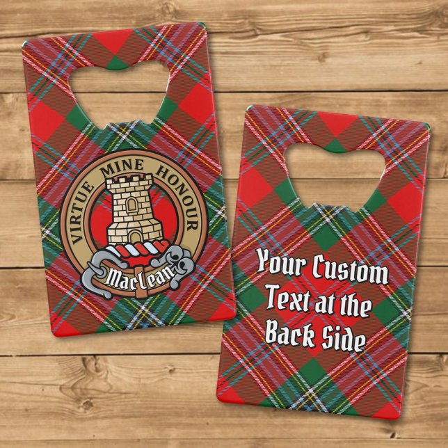 Clan MacLean Crest over Tartan (Creator Uploaded)
