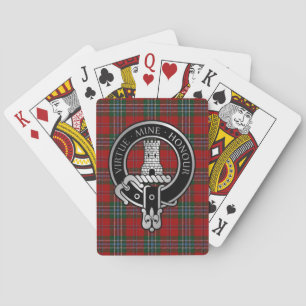 Clan MacLean Crest & Tartan Bicycle Playing Cards