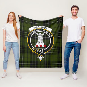 Clan MacLean Hunting Tartan Plaid Fleece Blanket