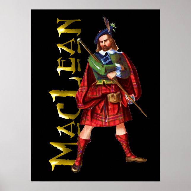 Clan MacLean Scottish Highland Dream Poster (Front)