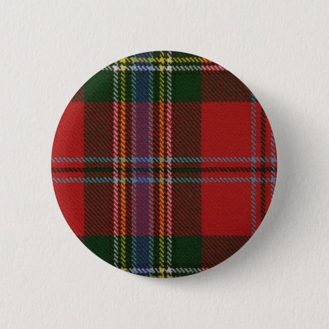 Clan MacLean Tartan Button (Front)