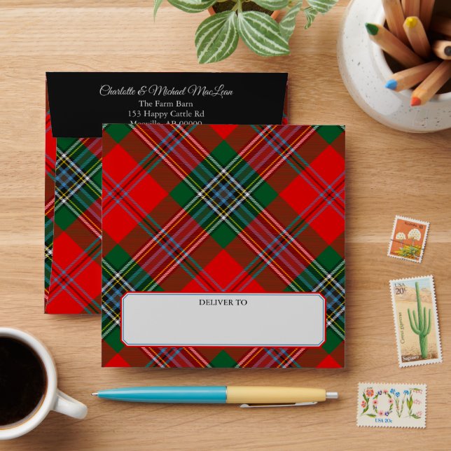 Clan MacLean Tartan Envelope (Desk)