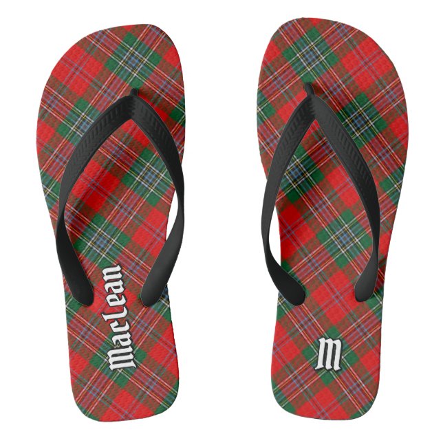 Clan MacLean Tartan Thongs (Footbed)