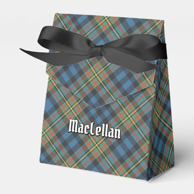 Clan MacLellan Ancient Tartan Favour Box (Front Side)
