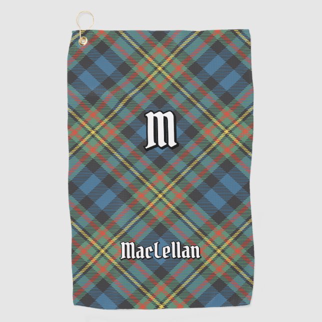 Clan MacLellan Ancient Tartan Golf Towel (Front)