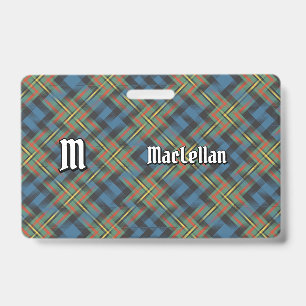Clan MacLellan Ancient Tartan ID Badge