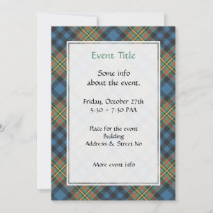Clan MacLellan Ancient Tartan Invitation