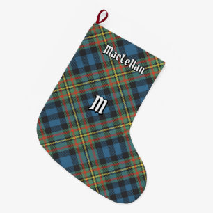Clan MacLellan Ancient Tartan Large Christmas Stocking