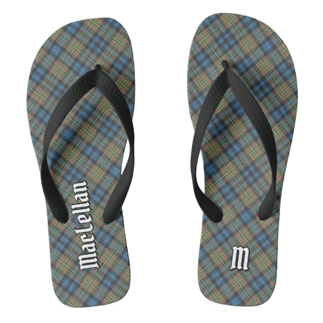 Clan MacLellan Ancient Tartan Thongs (Footbed)