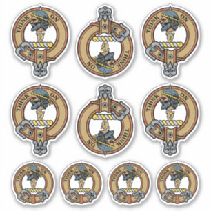 Clan MacLellan Crest Sticker Set