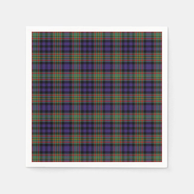 Clan MacLellan Tartan Napkin (Front)