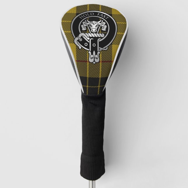 Clan MacLeod Crest & Tartan Golf Head Cover (Front)