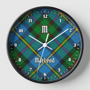 Clan MacLeod Hunting Tartan Clock