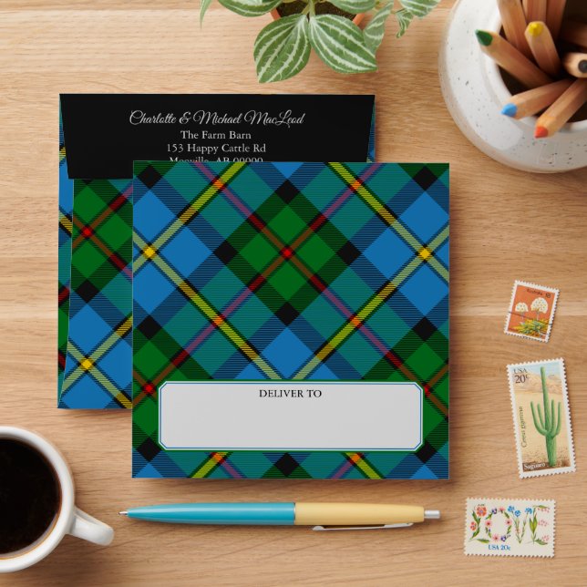 Clan MacLeod Hunting Tartan Envelope (Desk)
