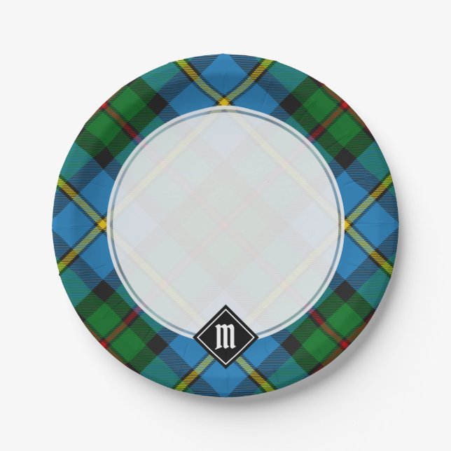 Clan MacLeod Hunting Tartan Paper Plate (Front)