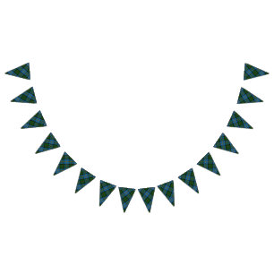 Clan MacLeod of Harris Blue & Green Tartan Bunting