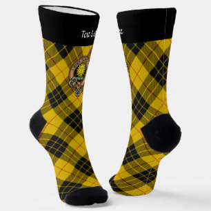 Clan MacLeod of Lewis Crest over Tartan Socks