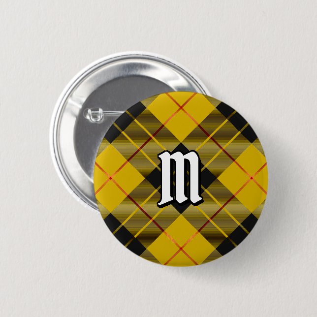 Clan Macleod of Lewis Tartan 6 Cm Round Badge (Front & Back)