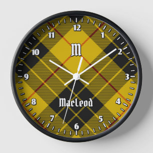 Clan Macleod of Lewis Tartan Clock