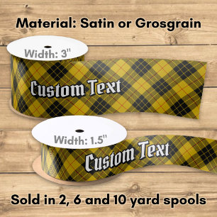 Clan Macleod of Lewis Tartan Satin Ribbon