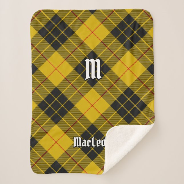 Clan Macleod of Lewis Tartan Sherpa Blanket (Front)