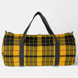 Clan MacLeod of Lewis Yellow Black Scottish Tartan Duffle Bag