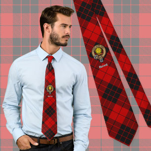 Clan MacLeod of Raasay Crest over Tartan Tie
