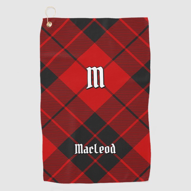 Clan Macleod of Raasay Tartan Golf Towel (Front)