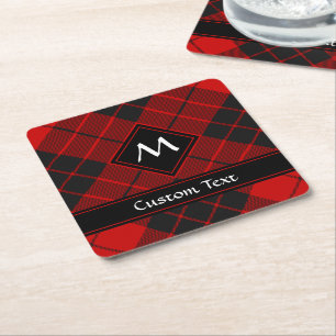 Clan Macleod of Raasay Tartan Square Paper Coaster