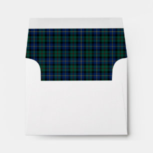 Clan MacLeod of Skye Tartan Green and Blue Plaid Envelope