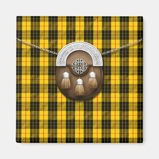 Clan MacLeod Tartan And Sporran Magnet (Front)