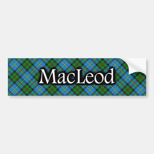 Clan MacLeod Tartan Bumper Sticker (Front)