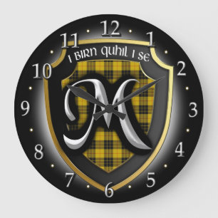 Clan MacLeod Tartan Clock