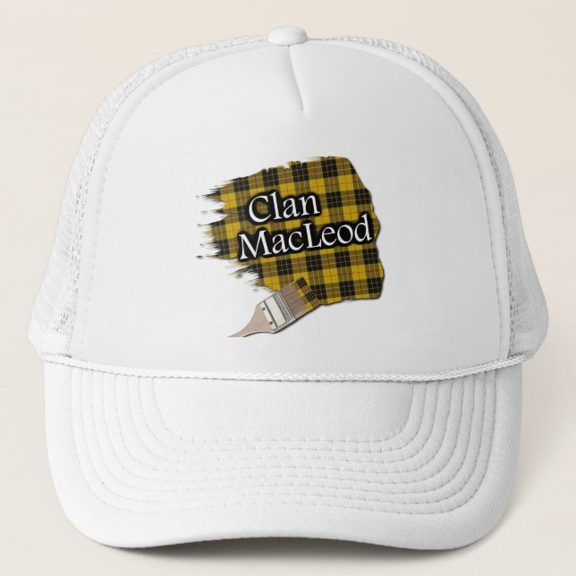 Clan MacLeod Tartan Paint Brush Cap (Front)