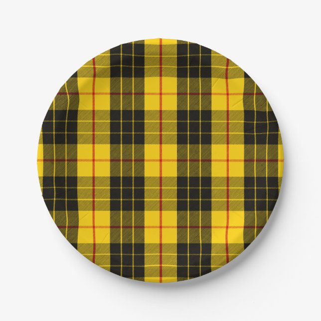 Clan Macleod Tartan Paper Plate (Front)