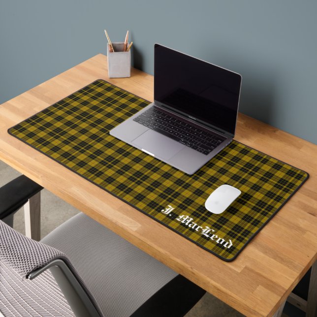 Clan MacLeod Tartan Pattern Personalised Desk Mat (Office 2)