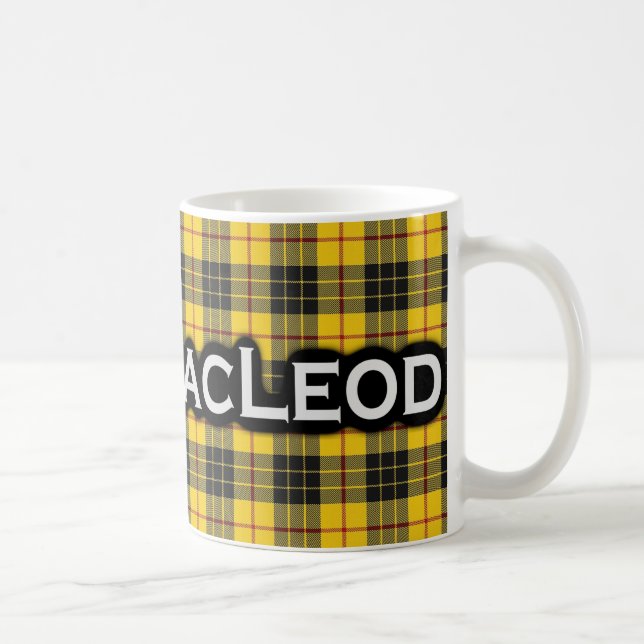 Clan MacLeod Tartan Scottish Coffee Mug (Right)