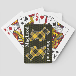 Clan MacLeod Tartan Scottish Terrier Edition Playing Cards