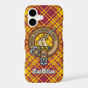 Clan MacMillan Crest over Dress Tartan
