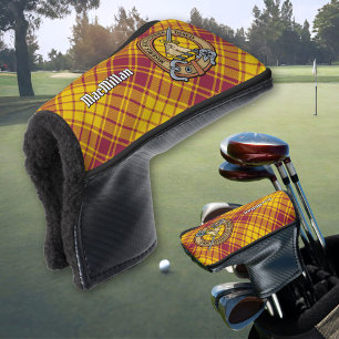 Clan MacMillan Crest over Dress Tartan Golf Head Cover