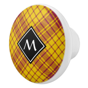 Clan MacMillan Dress Tartan Ceramic Knob