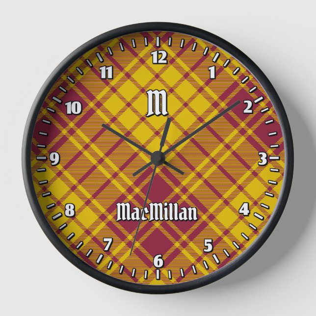 Clan MacMillan Dress Tartan Clock (Front)